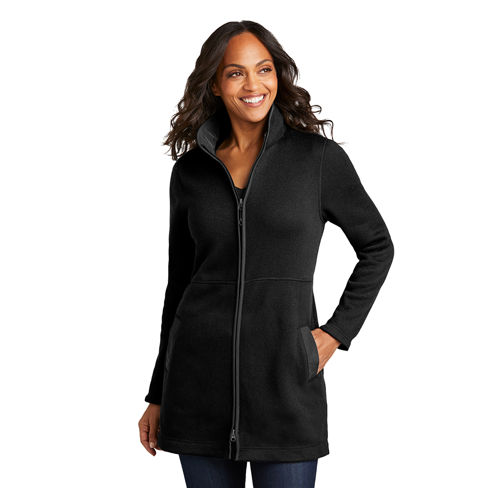 Ladies' Arc Sweater Fleece Long Jacket